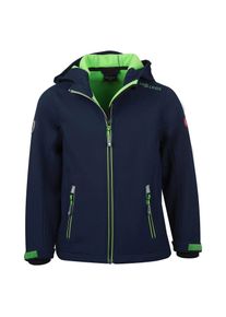 Trollkids Kinder Softshelljacke "KIDS TROLLFJORD JACKET", blau, sportlich, Gr. 164, Obermaterial: 94% Polyester, 6% Elasthan. Futter: 100% Polyester,