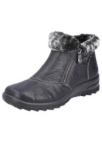 Rieker Damen Winterboots, Gr. 38, schwarz, Leder, sportlich, Schuhe, mit Rieker-TEX-Membran