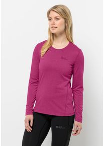 Jack Wolfskin Damen Rundhalspullover "SKY THERMAL L/S W", pink, Gr. S, 100% POLYESTER, Pullover