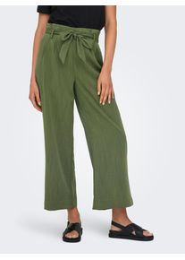 Only Damen Paperbag-Hose "ONLMARSA SOLID PAPERBAG PANT WVN NOOS"kalamata detail:melange, modisch, Gr. XS, meliert, Web, Obermaterial: 53% Viskose,