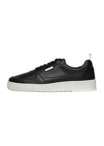 N91 Herren Sneaker "Bball M AB Herrensneaker", Gr. 42, schwarz, Leder, Textil, casual, Schuhe, Turnschuh Leder handgefertigt, sportlicher