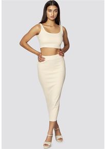 FRESHLIONS Damen Sommerrock "Riri", braun, elegant, Gr. M, unifarben, 94% Polyester, 6% Elasthan, Röcke, im klassischen Design