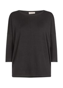 Freequent Damen Strickpullover "FQJONE", schwarz, casual, Gr. M, unifarben, Feinstrick, Obermaterial: 80% Viskose, 20% Polyamid, Pullover, mit 3/4