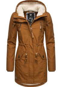 Ragwear Damen Wintermantel "Elsie", braun, casual, Gr. XXXL, Außenmaterial: 65% Polyester, 35% Baumwolle, Innenfutter: 100% Polyester, Wattierung: