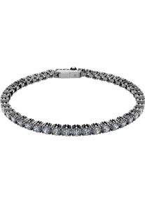 Swarovski Damen Tennisarmband "Matrix, 5648934, 5693927, 5648936, 5657665, 5648927, 5648930, 5657657", L, Metall, grau, Metall, Armbänder, mit