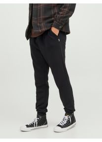 Jack & Jones JACK & JONES Herren Sweathose "JPSTGORDON JJBRADLEY SWEAT PANT GMS NOOS", schwarz, modisch, Gr. XS, unifarben, angeraute Sweatware, Obermaterial: 61%