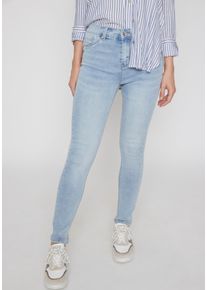 Haily's HAILY’S Damen 5-Pocket-Jeans "LG MW C JN Pa44lina", blau, feminin, Gr. XXL, unifarben, Denim/Jeans, Obermaterial: 74% Baumwolle, 24% Polyester, 2%