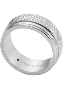 Fossil Damen Fingerring "Schmuck Geschenk Edelstahl Ring Knox, JF04768040", 19, Edelstahl, 9mm, silber, Edelstahl, Fingerringe