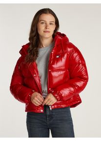Tommy Jeans Damen Steppjacke, rot, casual, Gr. M, unifarben, Obermaterial: 100% Polyamid. Futter: 100% Polyester. Wattierung: 100% Polyester, Jacken,