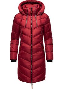 Marikoo Damen Wintermantel "Armasa", rot, modisch, Gr. S, Oberstoff: 100% Polyester, Futter: 100% Polyester, Wattierung: 100% Polyester, Ärmelfutter: