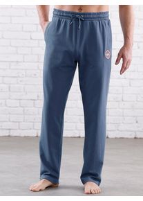 feel good Herren Jogginghose, Gr. 24, blau, 60% Baumwolle, 40% Polyester, unifarben, Hosen