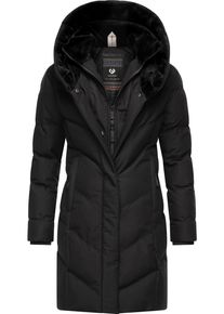 Ragwear Damen Steppmantel "Natalka Cosy", schwarz, modisch, Gr. 4XL, Außenmaterial: 100% Polyester, Innenfutter: 100% Polyester, Wattierung: 100%