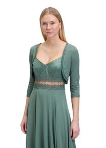 Vera Mont Damen Bolerojacke "Vera Mont Bolero-Jacke figurbetont", grün, festlich, Gr. 46, Jersey, Obermaterial: 92% Viskose, 8% Elasthan. Besatz: