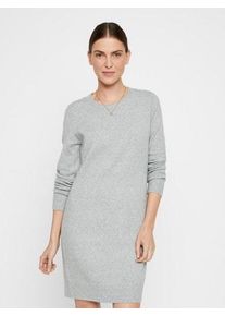 Véro Moda VERO MODA Damen Strickkleid "VMDOFFY LS O-NECK DRESS GA NOOS", grau, modisch, Gr. S, meliert, Strick, Obermaterial: 94% Polyester, 3% Elasthan, 3%