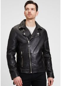 Mauritius Herren Lederjacke "Mavric SF NSLV", schwarz, modisch, Gr. M, unifarben, Obermaterial: 100% Schafsleder. Futter: 100% Baumwolle.