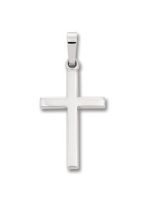 ONE ELEMENT Damen Ketten-Anhänger "Kreuz Anhänger aus 333 Weißgold", Weißgold 333, silber, Weißgold 333, Schmuckanhänger, Damen Gold Schmuck