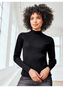 Heine Damen Strickpullover "Pullover", schwarz, Gr. 40, unifarben, 70% Viskose, 30% Polyamid, Pullover