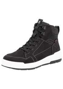Herren Schnürboots, Rieker EVOLUTION, Gr. 40, schwarz, Leder, Textil, sportlich, Schuhe, Winterboots, Schnürboots, High-Top Sneaker mit