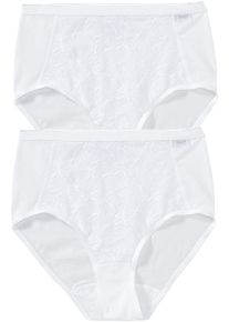 Speidel Damen Formslip "Shape", Gr. 48, weiß, Obermaterial: 92% Baumwolle, 8% Elasthan, unifarben, Unterhosen, Gedoppeltes Vorderteil mit