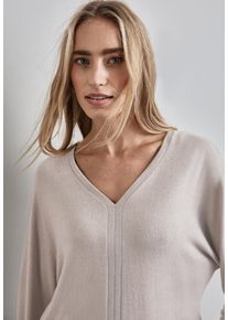 Street One Damen Strickpullover, grau, casual, Gr. 42, unifarben, Strick, Obermaterial: 80% Viskose, 15% Polyester, 5% Elasthan, Pullover, mit