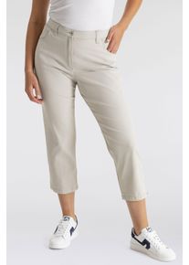 KjBRAND Damen Caprihose "Betty 7/8", beige, casual, Gr. 48, Web, Obermaterial: 60% Baumwolle, 37% Polyamid, 3% Elasthan, Hosen