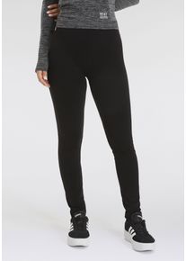 HEATKEEPER Damen Thermoleggings, Gr. XL, schwarz, Obermaterial: 90% Polyester, 10% Elasthan, unifarben, klassisch, Hosen, Comfort-Leggings, wärmend,