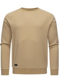 Ragwear Herren Sweatshirt "Doren", beige, casual, Gr. M, Material: 50% Baumwolle, 50% Polyester, Sweatshirts, Strukturierter Basic Herren Pullover