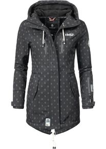 Marikoo Damen Funktionsmantel "Zimtzicke", schwarz, casual, Gr. S, Oberstoff: 98% Polyester, 2% Elasthan, Futter: 100% Polyester, Ärmelfutter: 100%