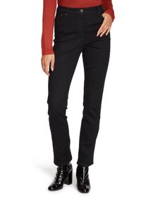 Betty Barclay Damen Stretch-Jeans "Betty Barclay Stretch-Hose mit hohem Bund", schwarz, modisch, Gr. 34, Obermaterial: 50% Polyester recycelt, 46%