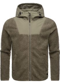 Ragwear Herren Fleecejacke "Adar", braun, sportlich, Gr. M, Fleece, Obermaterial: 100% Polyester, Innenfutter: 100% Polyester, Jacken, Angesagte