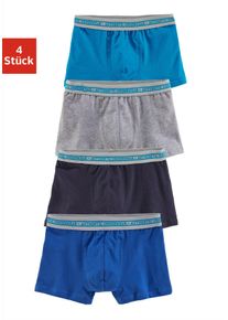 Kinder Boxer "Boxershorts für Jungen", AUTHENTIC LE JOGGER, Gr. 98, blau, Jersey, Obermaterial: 95% Baumwolle, 5% Elasthan, unifarben, Unterhosen, in