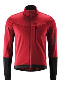 Gonso Herren Fahrradjacke "Valaff", rot, Gr. S, 100% Polyester, Jacken, Herren Softshell-Jacke, Windjacke atmungsaktiv und wasserabweisend