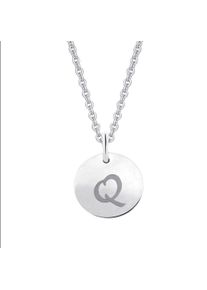 ONE ELEMENT Damen Ketten-Anhänger "Buchstabe Q Buchstaben Anhänger aus 333 Weißgold Ø 11,0 mm", Q, Weißgold 333-Gold, silber, Weißgold 333, Gold,