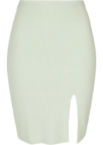 Urban Classics Damen Sommerrock "Urban Classics Damen Ladies Rib Knit Skirt", grün, Gr. XXXL, unifarben, 35% Polyacryl, 35% Viskose, 30% Polyamid,
