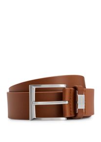 BOSS Damen Ledergürtel "Connio", braun, casual, Gr. 105, unifarben, Leder, Gürtel, silberfarbene Schließe & Logo-Schriftzug auf der Schlaufe