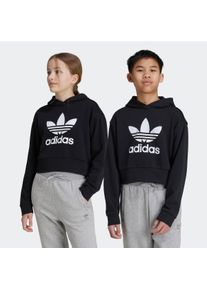 Kinder Kapuzensweatshirt "CROPPED HOODIE", schwarz, sportlich, Gr. 170, adidas originals, Obermaterial: 70% Baumwolle, 30% Polyester, Sweatshirts