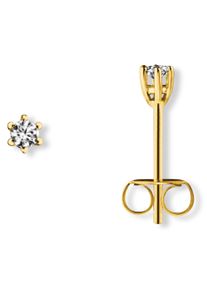 ONE ELEMENT Damen Paar Ohrhänger "Zirkonia Ohrringe Ohrstecker aus 333 Gelbgold", Damen, Gelbgold 333, gold, Gelbgold 333, Ohrringe, Damen Gold