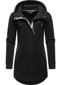 Ragwear Damen Parka "Letti Fleece", schwarz, sportlich, Gr. S, Fleece, Obermaterial: 100% Polyester, Jacken, Sportliche Damen Fleecejacke mit Kapuze