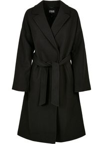 Urban Classics Damen Parka "Urban Classics Damen Ladies Oversized Classic Coat", schwarz, casual, Gr. S, unifarben, 100% Polyester, Jacken