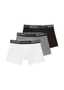 Herren Boxershorts, Tom Tailor Denim, Gr. S, grau, Jersey, Obermaterial: 95% Baumwolle, 5% Elasthan, unifarben, Unterhosen, mit Logo-Stretchbund