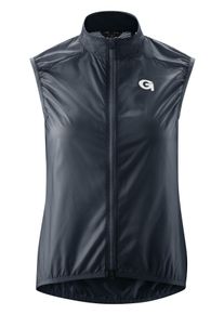 Gonso Damen Funktionsweste "Road Vest Wind W", blau, Gr. 42, 100% Polyester, Westen, Damen Weste, atmungsaktive Radweste, leichte Windweste, Tight Fit