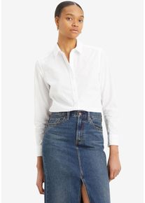 Levi's LEVI'S Damen Hemdbluse "The Classic", weiß, klassisch, Gr. XL, Web, Obermaterial: 100% Baumwolle, Blusen, Kleine Logo-Stickerei auf der Brust