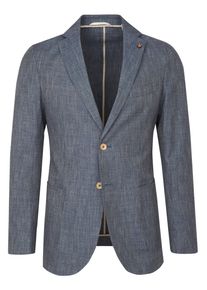 Bugatti Herren Sakko, blau, casual, Gr. 56, 78% Baumwolle, 22% Polyester, Sakkos, mit edler Struktur