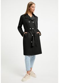 Frieda & Freddies New York Damen Trenchcoat "Trenchcoat", schwarz, casual, Gr. 40, FRIEDA & FREDDIES, unifarben, 65% Baumwolle, 35% Polyamid, Mäntel
