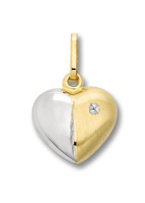 ONE ELEMENT Damen Ketten-Anhänger "Herz Herz Anhänger aus 333 Gelbgold", Gelbgold 333, gold, Gelbgold 333, Schmuckanhänger, Damen Gold Schmuck Herz