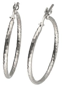 Firetti Damen Paar Creolen "Schmuck Geschenk Silber 925 Ohrschmuck diamantiert", 20, Silber 925 (Sterlingsilber), silber, Silber 925