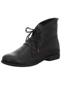 Think! THINK Damen Schnürstiefelette "AGRAT", Gr. 38, schwarz, Glattleder, elegant, Schuhe, mit Schurwolle