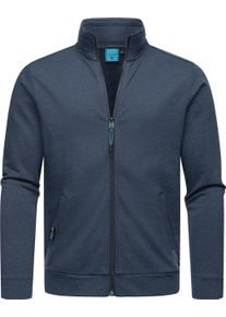 Ragwear Herren Kapuzensweatjacke "Miet", blau, Basic, Gr. S, Sweatware, Obermaterial: 55% Baumwolle, 45% Polyester, Sweatjacken, coole Herren Basic