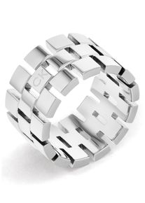 Calvin Klein Damen Fingerring "Schmuck Edelstahl Fingerring Damenring", 56, Edelstahl, 12mm, silber, Edelstahl, Fingerringe