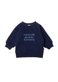 Liliput Herren Sweatshirt "Mermaids", blau, Gr. 110, bedruckt, 80% Baumwolle, 20% Polyester, Sweatshirts, mit süßem Statement-Print